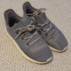 Adidas 2/12 Gray Knit Sneakers Used Good Condition